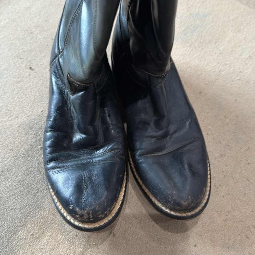 Women’s ACME Black Leather Boots - Picture 3 of 6